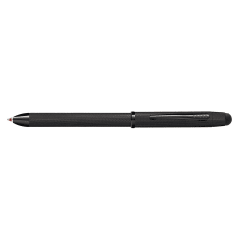 TECH3+ Brushed Black Diamond Pattern Ballpoint Pen