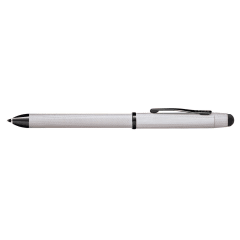 TECH3+ Brushed Chrome Diamond Pattern Ballpoint Pen