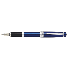 Bailey Blue Lacquer Fountain Pen, Medium Nib