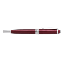 Bailey Red Lacquer/Chrome Fountain Pen, Medium Nib