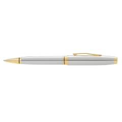 CROSS Coventry Lustrous Chrome with Gold Trim Ballpoint Pen