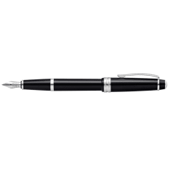CROSS Bailey Light BLACK Fountain Pen, Xtra Fine Nib