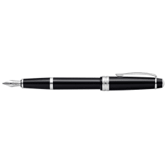 Bailey Light BLACK Fountain Pen, Fine Nib