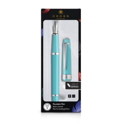CROSS Bailey Light TEAL Fountain Pen, Fine Nib