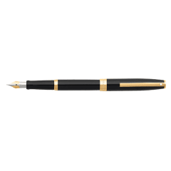 Sagaris Fluted Gold/ Gold Trim Fine Fountain Pen