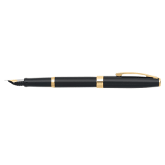 Sagaris Fluted Gold/ Gold Trim Fine Fountain Pen