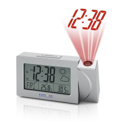 WEATHER PROJECTION CLOCK SLV