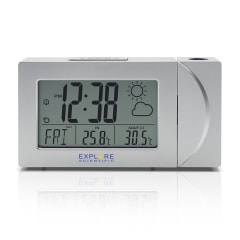 WEATHER PROJECTION CLOCK SLV