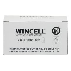WINCELL LITHIUM 2032 3V BUTTON CEL 2PK