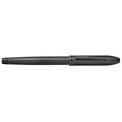 CROSS Townsend Black MicroKnurl & Matt Black Fountain Pen, Fine Nib
