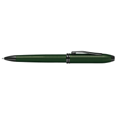 CROSS Select item 699 Townsend Green MicroKnurl & Highly Polished Black Ballpoint Pen