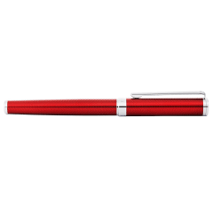 Intensity Engrvd Red Lacquer/Chrome Trim Rollerball Pen