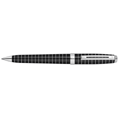 Prelude Black Lacquer & Engraved Lines Ballpoint Pen