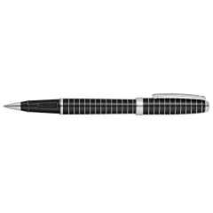 Prelude Black Lacquer & Engraved Lines Rollerball Pen