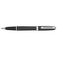 Prelude Black Lacquer & Engraved Lines Rollerball Pen