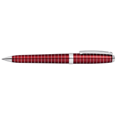 Prelude Red Lacquer & Engraved Lines Ballpoint Pen