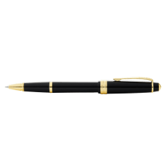 Bailey Light Gloss Black/Gold Rollerball Pen