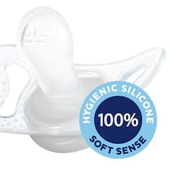 Soother:Physio Micro Sil 0-2m Blu/Gn 2pc