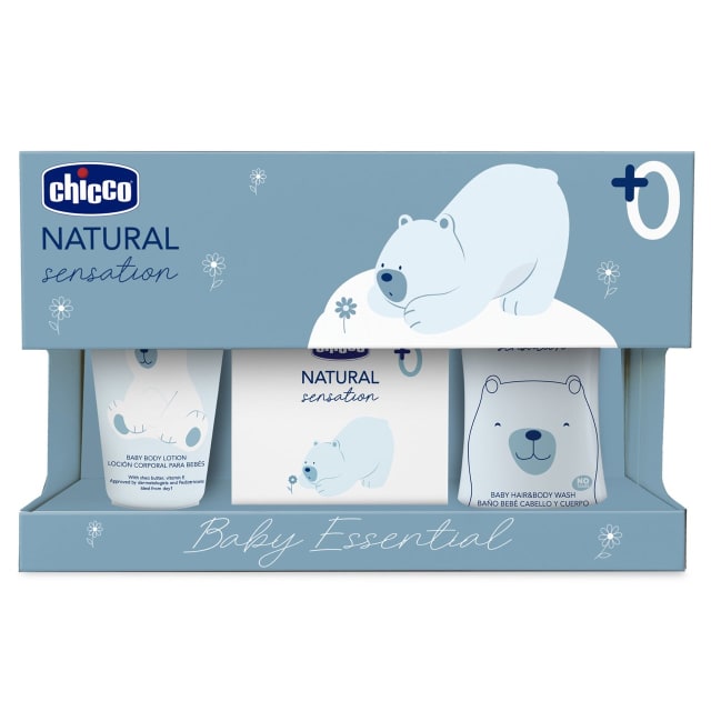 CHICCO Baby Essential Set: Hair/Body/Perf Water