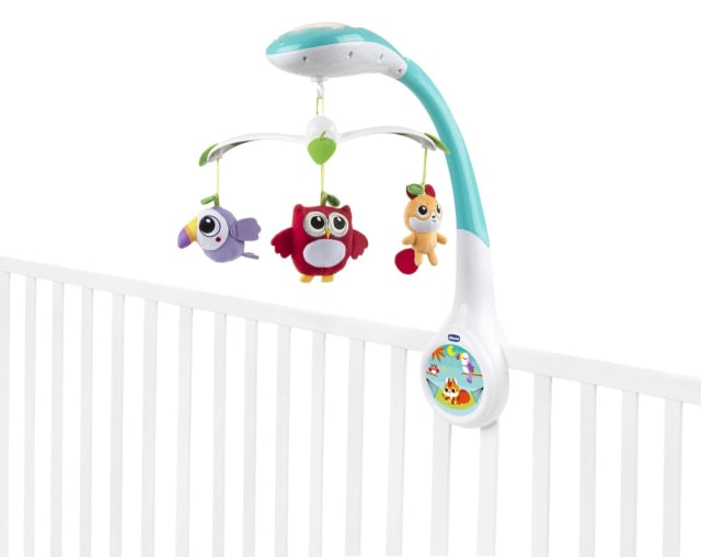 CHICCO NEW Magic Forest Cot Mobile Projector