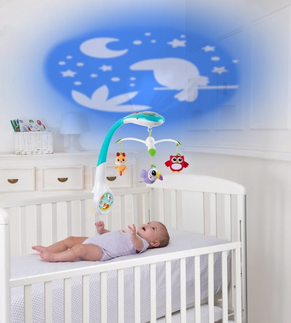 CHICCO NEW Magic Forest Cot Mobile Projector