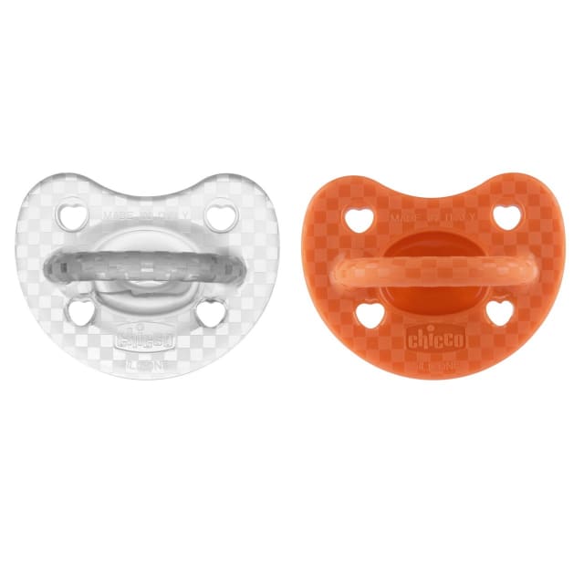CHICCO Soother:Ph Soft Luxe Sil 16-36m 2pc Or-T