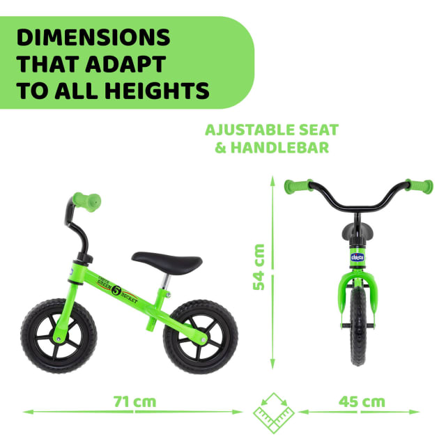 CHICCO Balance Bike Green Rocket
