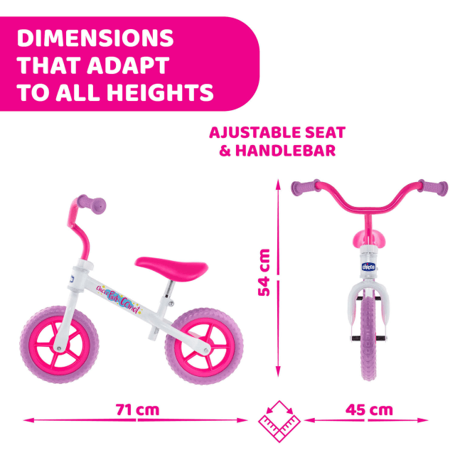 CHICCO Balance Bike Pink Comet