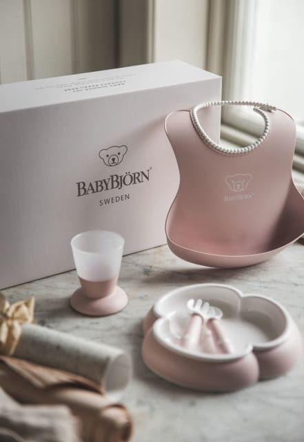 Baby Bjorn Baby Dinner Set Powder Pink