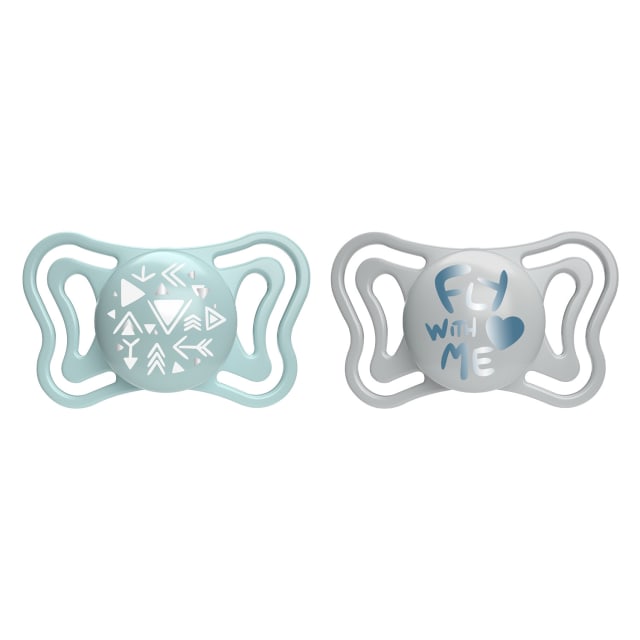 CHICCO Soother: Physio Light Blue Sil 2-6m 2pc