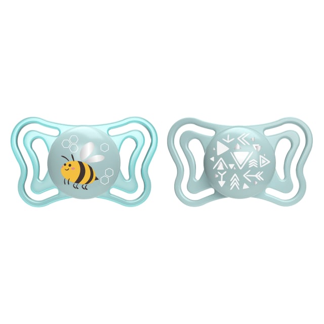 CHICCO Soother: Physio Light Blue Sil 2-6m 2pc