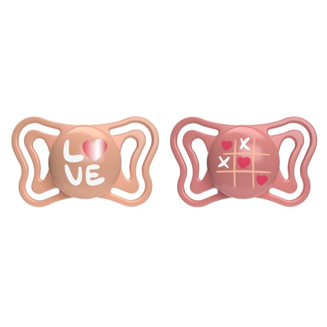 CHICCO Soother:Physio Light Pink Sil 16-36m 2pc