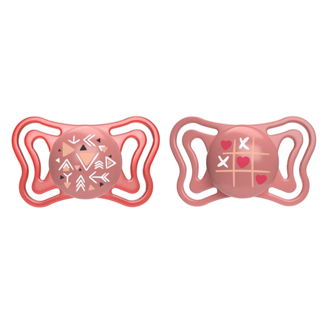 CHICCO Soother:Physio Light Pink Sil 16-36m 2pc
