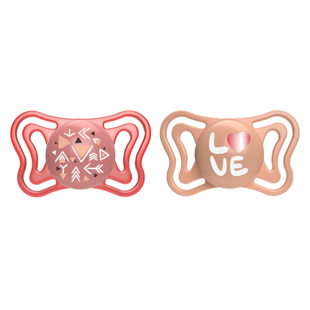 CHICCO Soother:Physio Light Pink Sil 16-36m 2pc