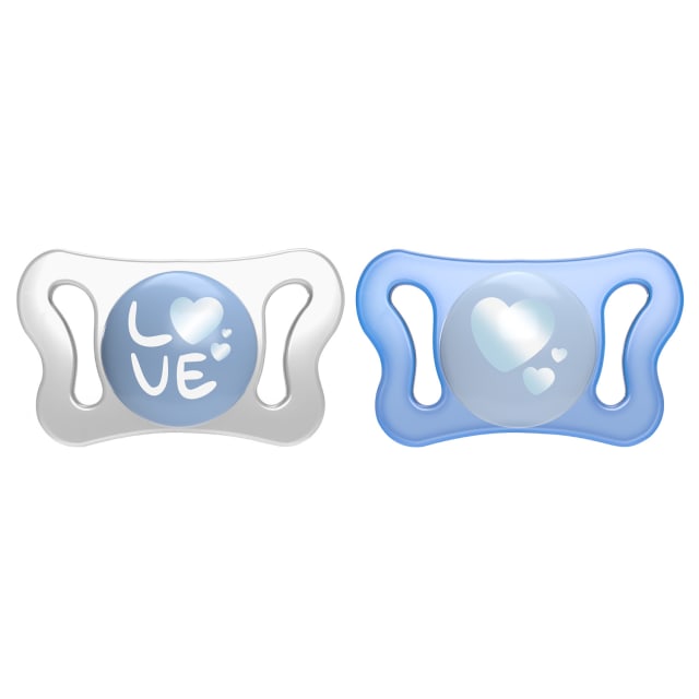 CHICCO Soother:Physio Micro Sil 0-2m Blue 2pc