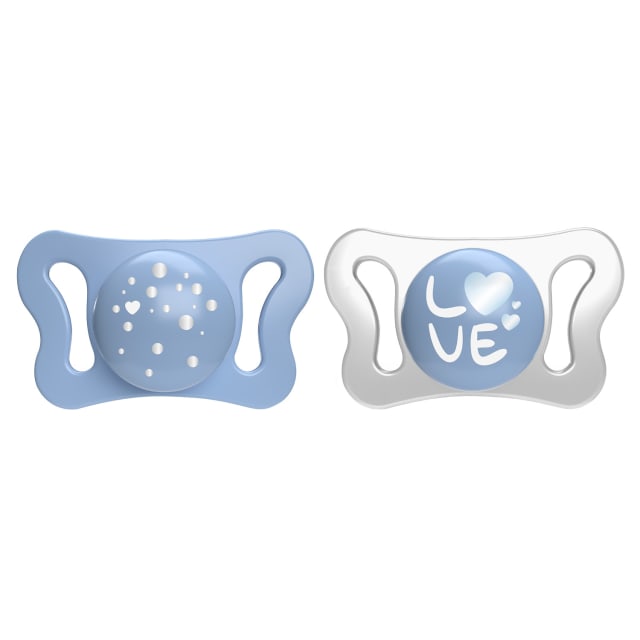 CHICCO Soother:Physio Micro Sil 0-2m Blue 2pc