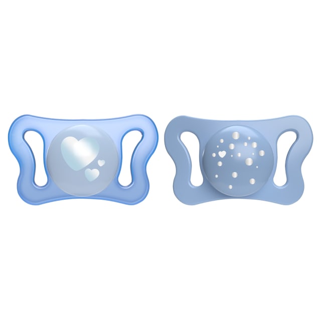 CHICCO Soother:Physio Micro Sil 0-2m Blue 2pc