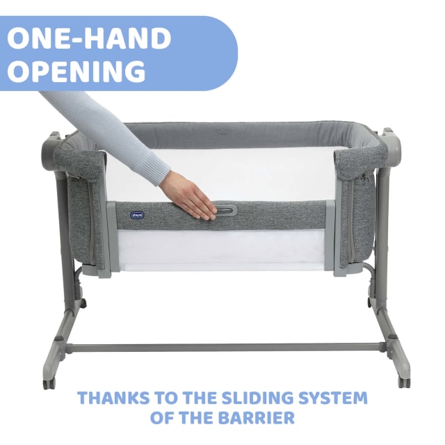CHICCO Crib: Next2Me Magic Evo - Dark Grey