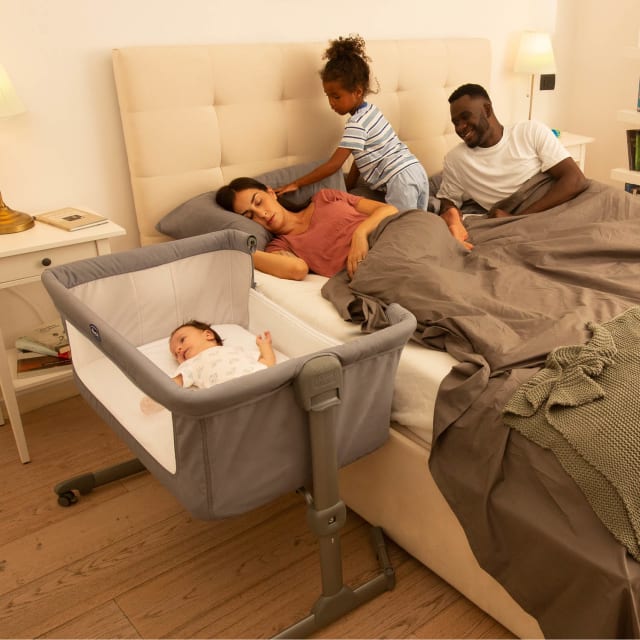 CHICCO Crib: Next2Me Essential - Stone Re_Lux