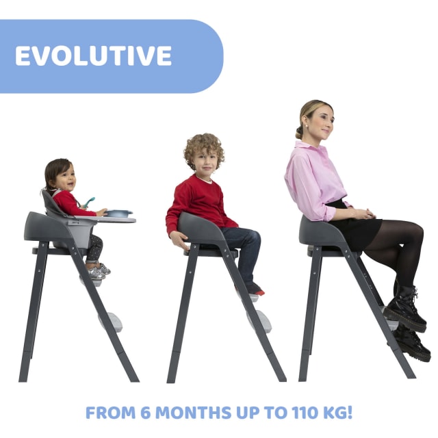 CHICCO Crescendo Up Highchair Etna Black