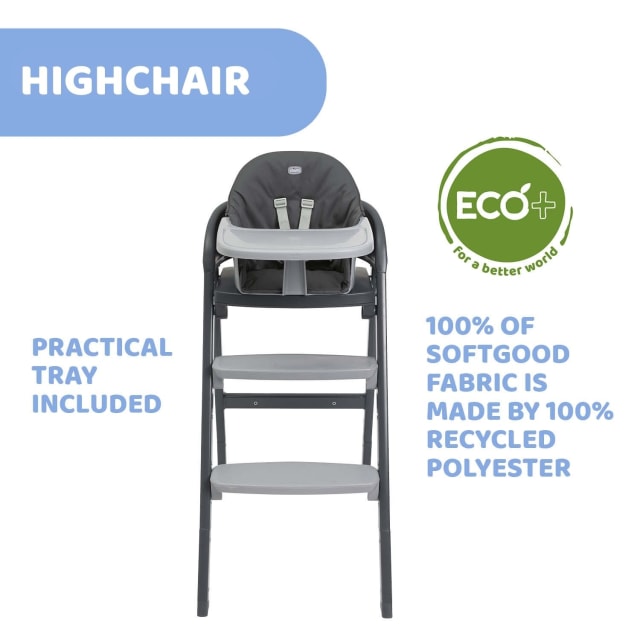 CHICCO Crescendo Up Highchair Etna Black