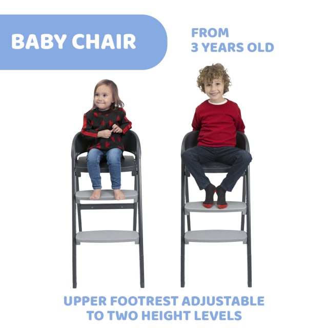 CHICCO Crescendo Up Highchair Etna Black