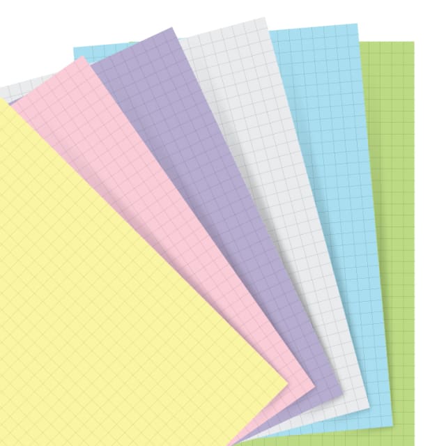 FILOFAX A5 Refill Pastel Squared 60pk