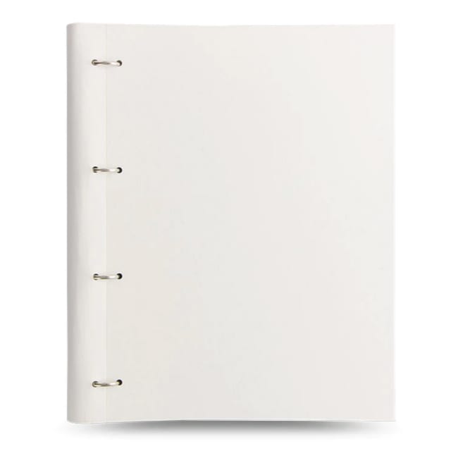 FILOFAX A4 Monochrome Clipbook White