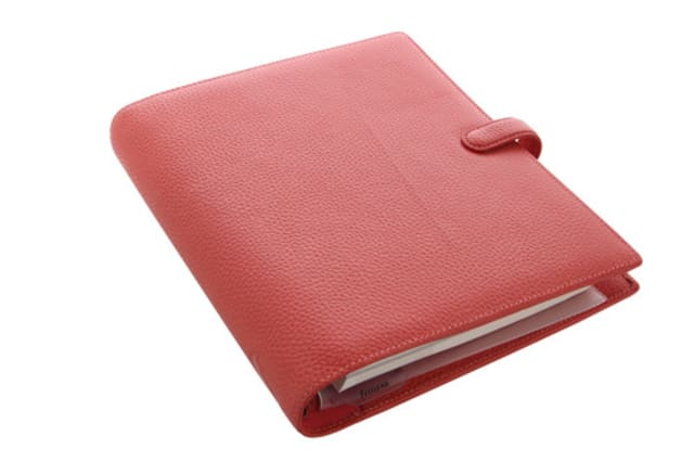 FILOFAX A5 FINSBURY ORGANISER CORAL