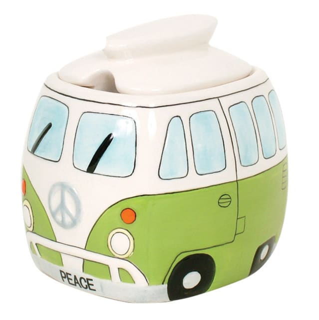 DAKOTA PEACE CAMPERVAN SUGAR POT GREEN