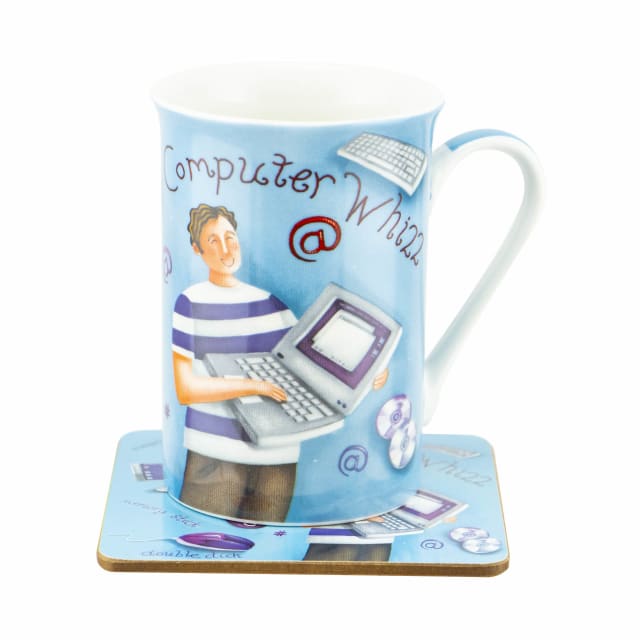 DAKOTA COLOURS COMP WHIZ MUG & COASTER SET
