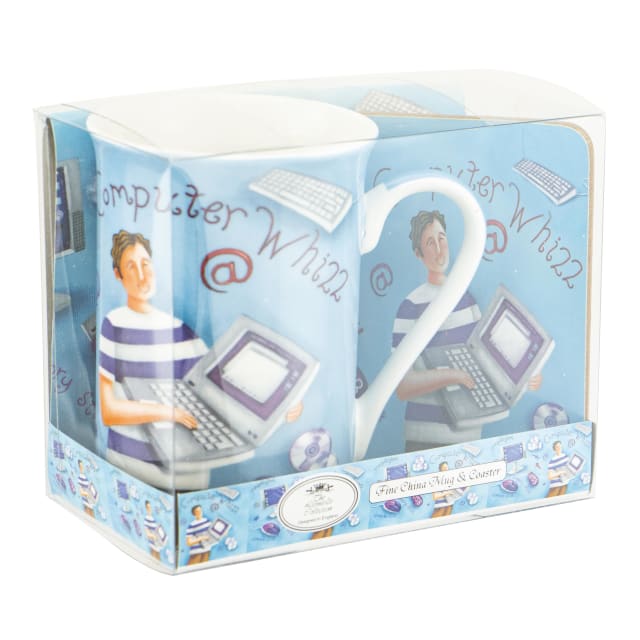 DAKOTA COLOURS COMP WHIZ MUG & COASTER SET