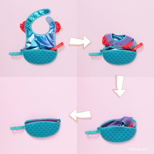 B.BOX Disney Ariel Travel Bib