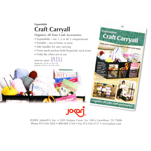 JOKARI 6105 EXPANDABLE CRAFT CARRYALL
